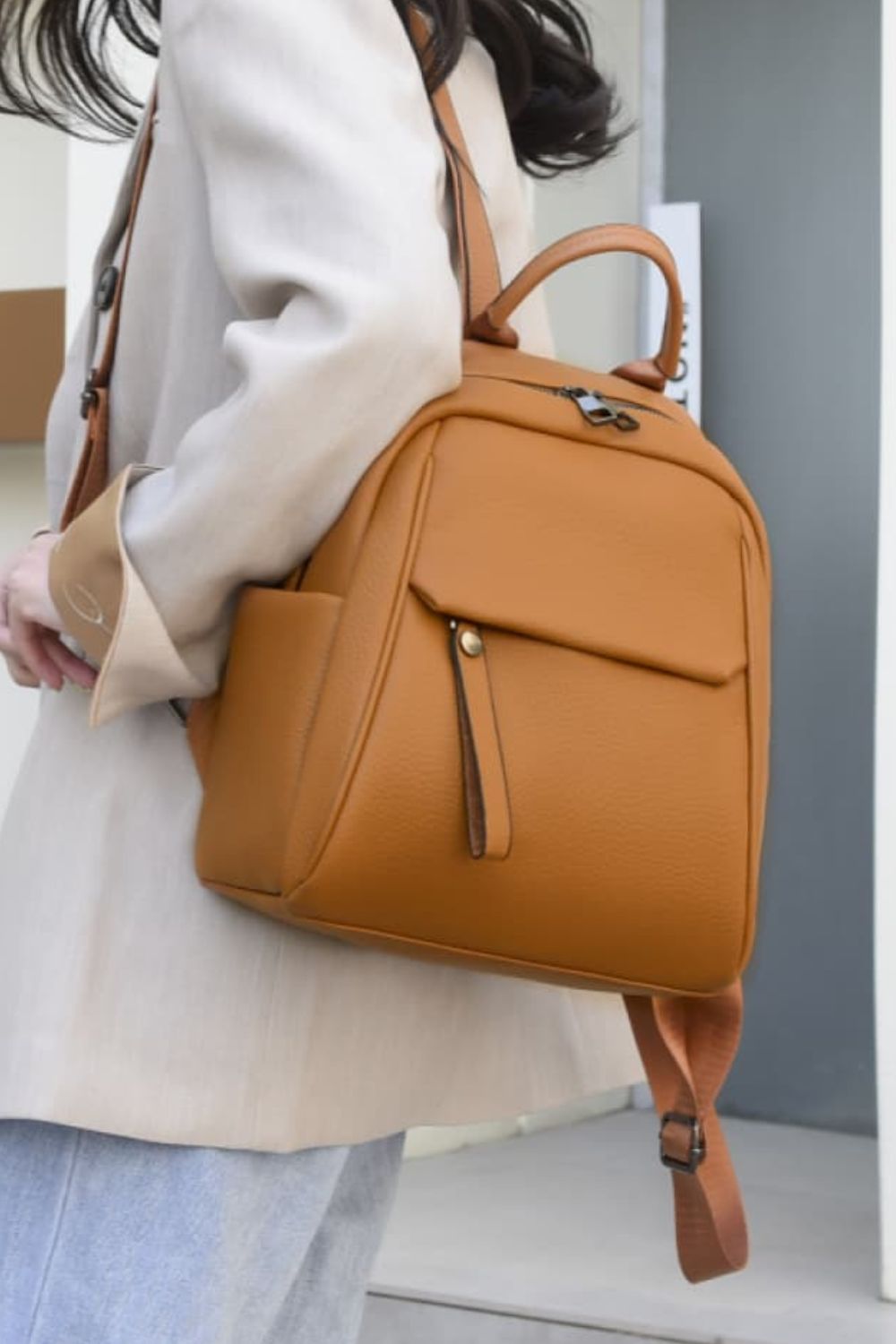 Medium PU Leather Backpack - Fashion BTQ -  - Fashion BTQ
