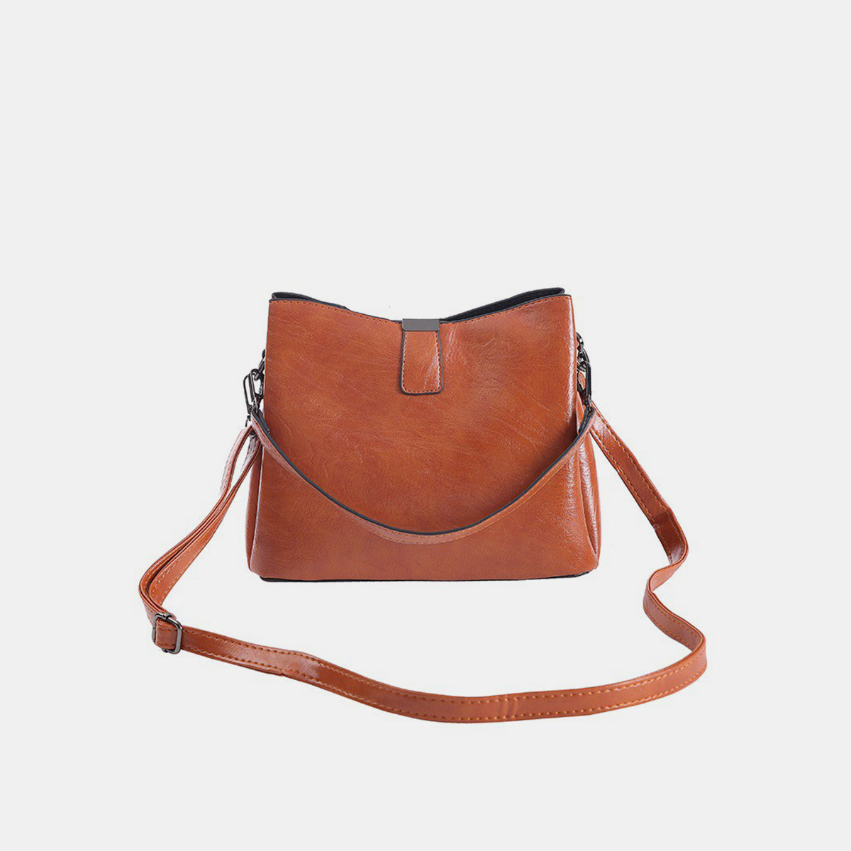 Zenana Vegan Leather Bucket Shoulder Bag - Fashion BTQ -  - Fashion BTQ