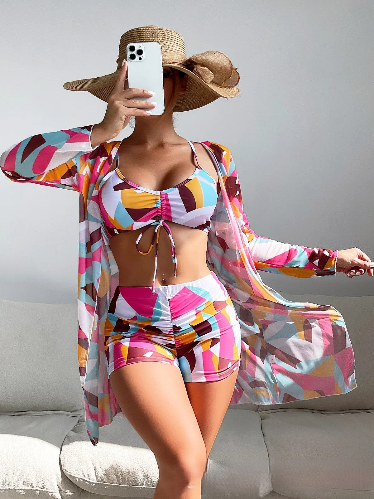 3-Piece Summer Swimwear Set - Fashion BTQ