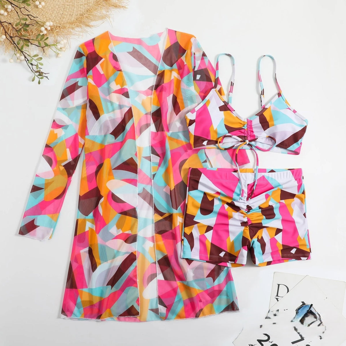 3-Piece Summer Swimwear Set - Fashion BTQ -  - Fashion BTQ
